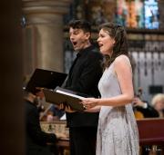 Helen and Nathan sing together